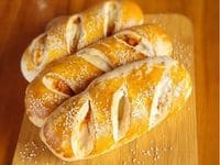 Baguete de frango com requeijão