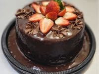 Bolo de Chocolate Nutella c/Morangos